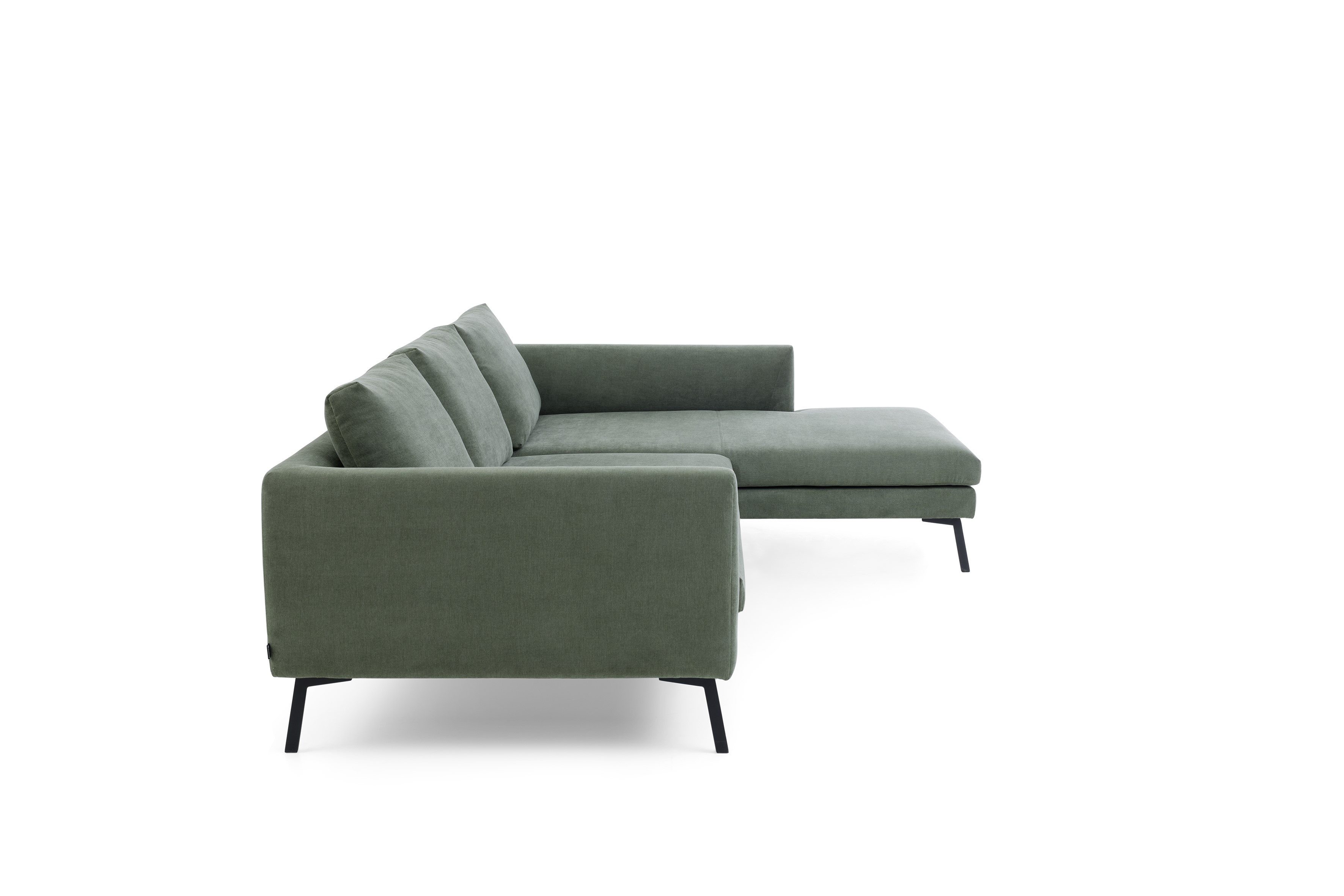 Musterring Polsterecke MR 4820 ca. B287 H87 T195 cm in Sttoff Matrix oliv