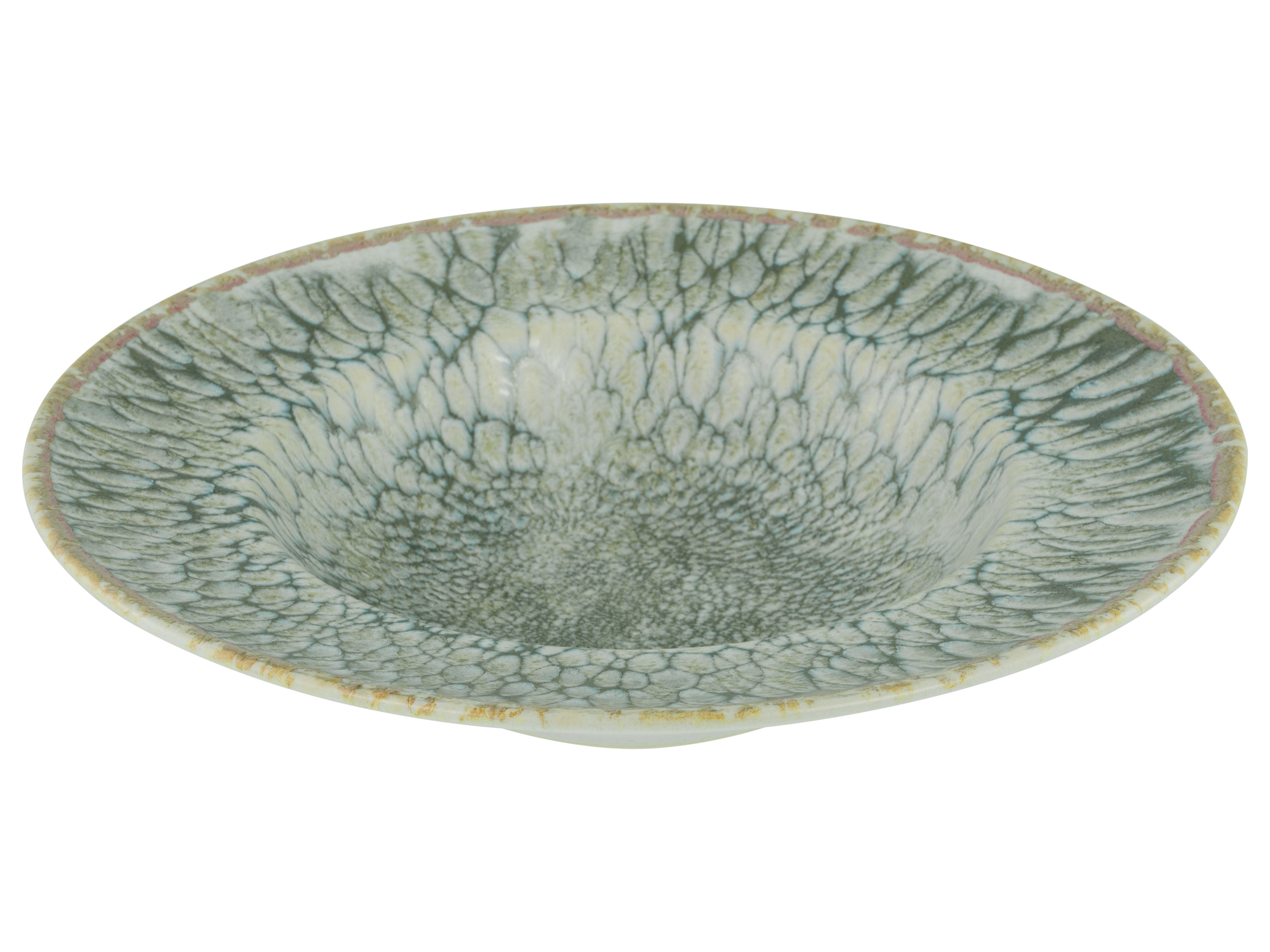 CreaTable Pastateller Uno in Farbe Volcano Light seidenmatt, Töpferei, Porzellan, Mahlzeit, Untertasse, Teller