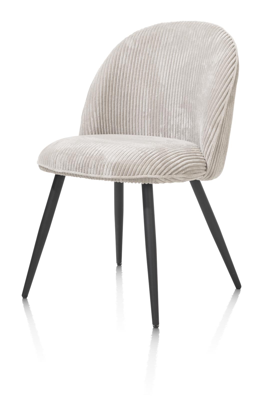 Habufa Stuhl ca. B52 H85 T63 cm in Stoff Rivas charcoal