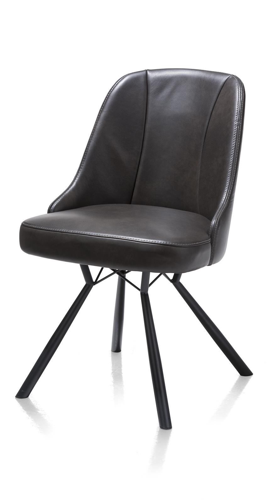 Henders & Hazel Stuhl Eefje, ca. 54 x 89 x 63 cm in Leder Laredo off black