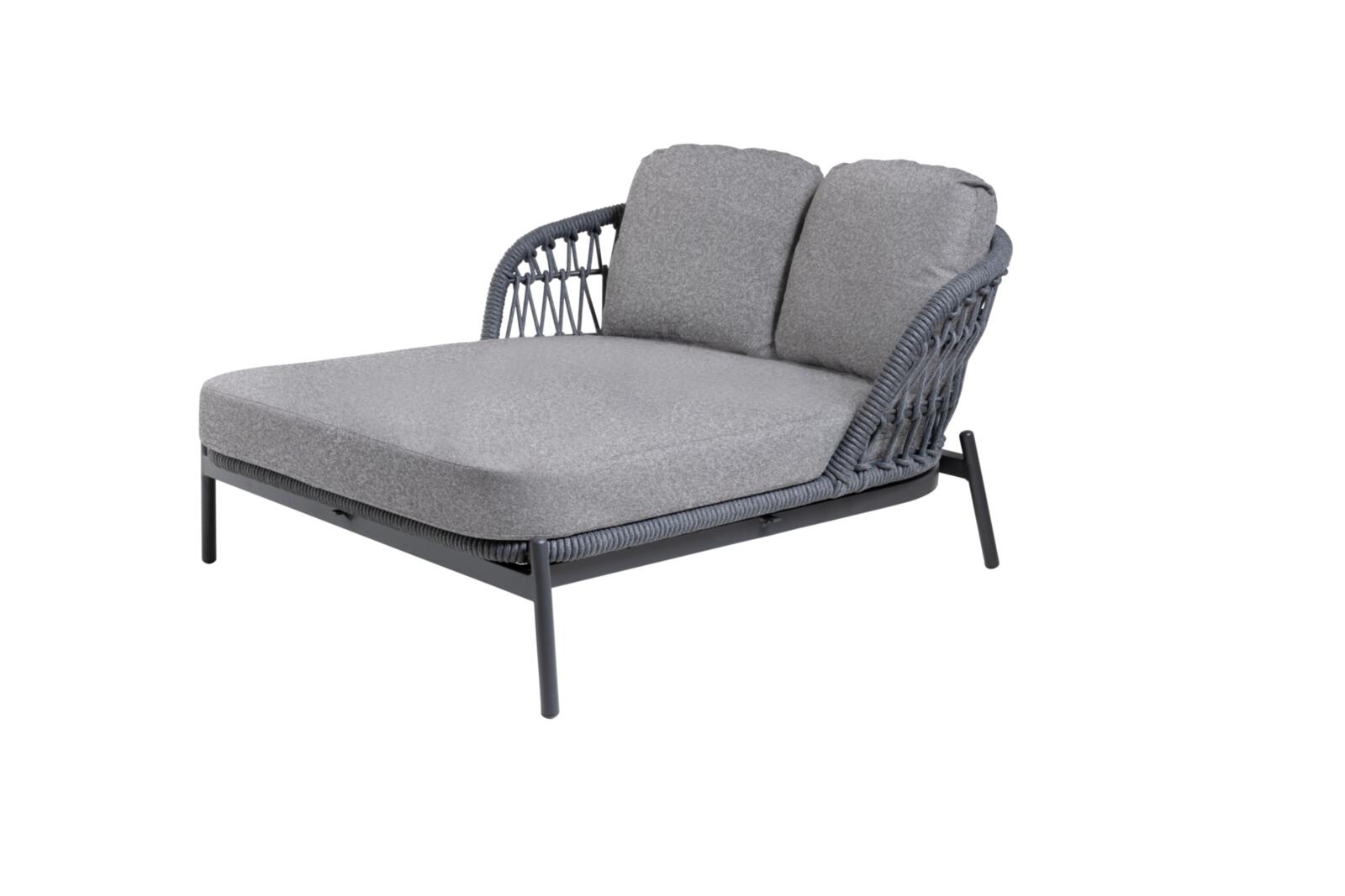 Interliving Doppelliege IL7013 164x149 in Rücken Rope anthrazit
