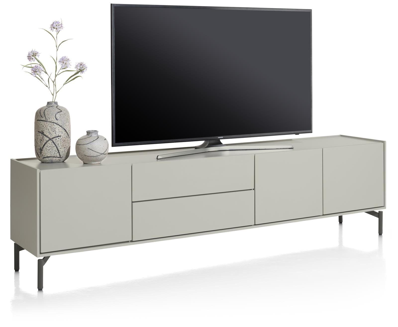 XOOON Lowboard 210cm 3t+2l Noon NOON ca. B210 H55 T42 cm in silk grey