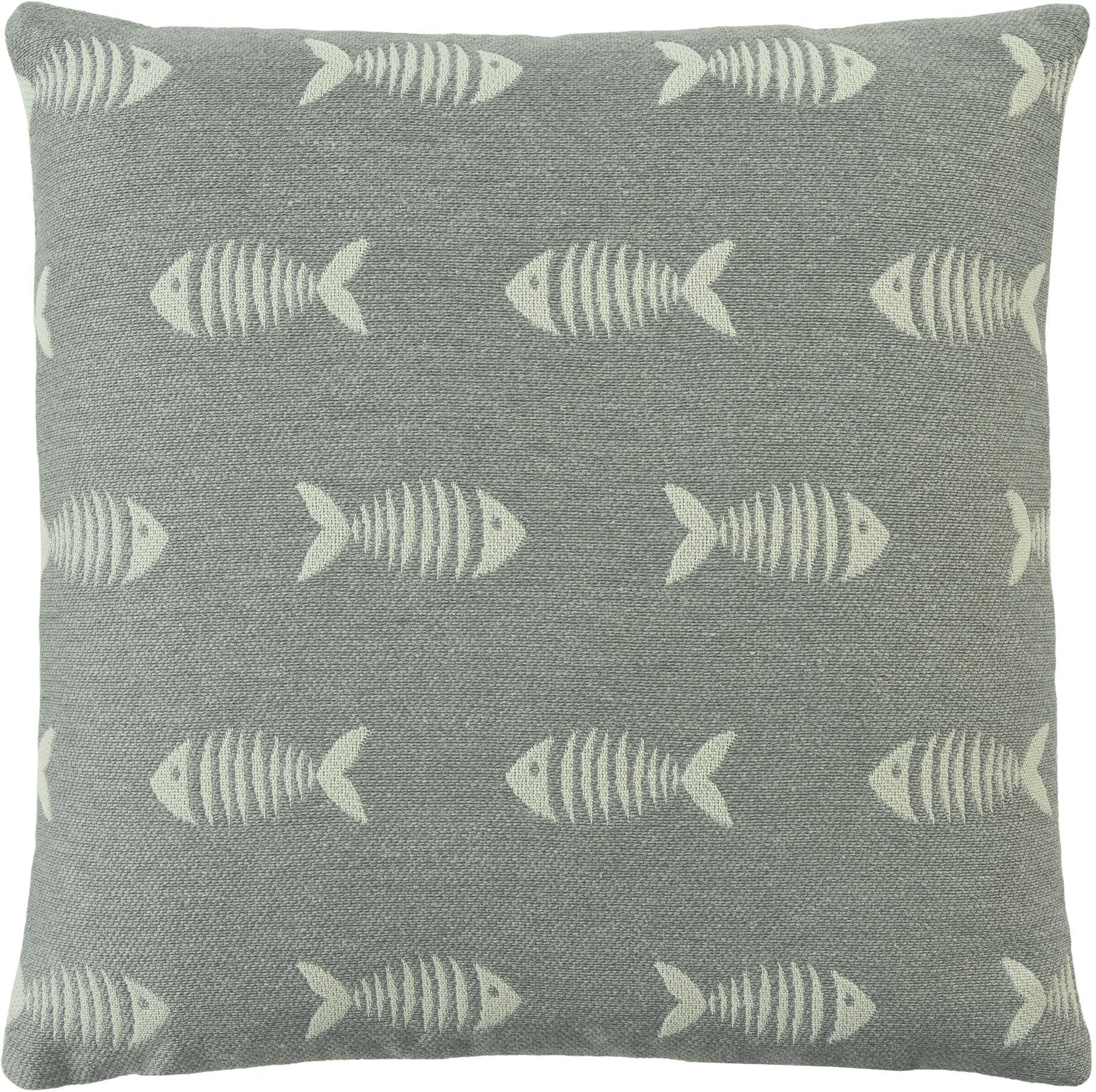 Sander Kissenhülle SKINNY ca. 50 x 50cm in Farbe grey, Kissen, Dekoration für Zuhause, Fische, Leben im Meer