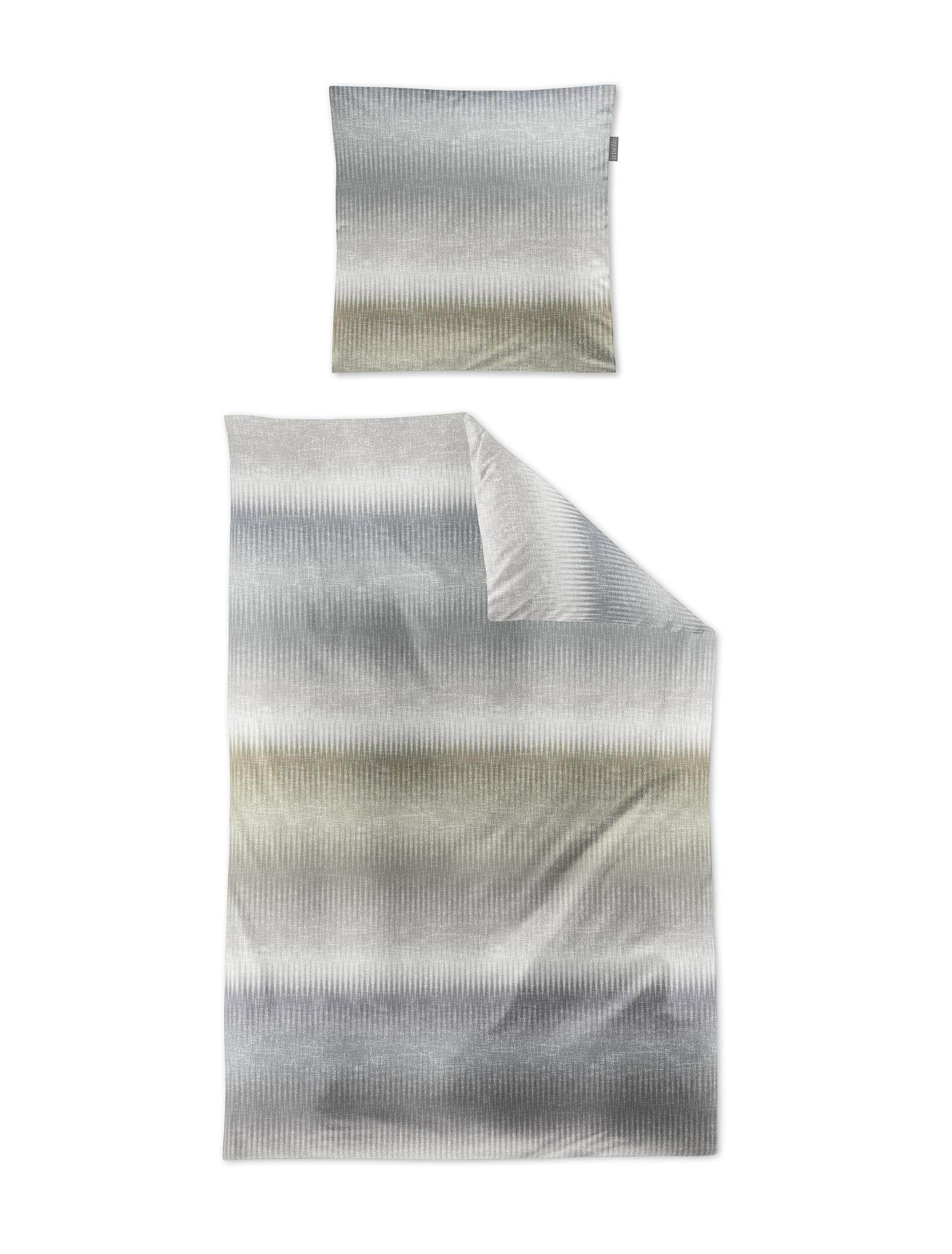 Irisette Mako-Satin Bettwäsche WAVE ca. 155x220cm in Farbe petrol
