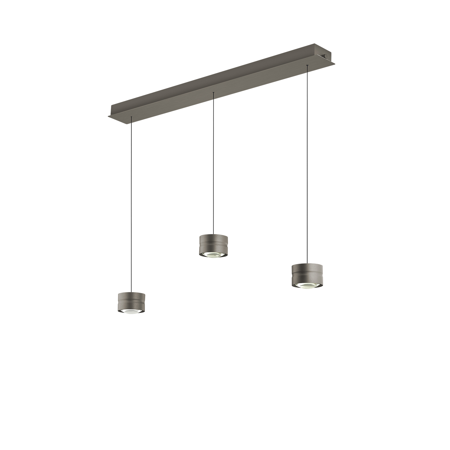 B-Leuchten LED-Pendelleuchte ELEMENTS MIKA ca. B110 H180 T12 cm in Bronze eloxiert, Drinnen, Zimmer, Duscharmatur, Leuchte, Deckenleuchte