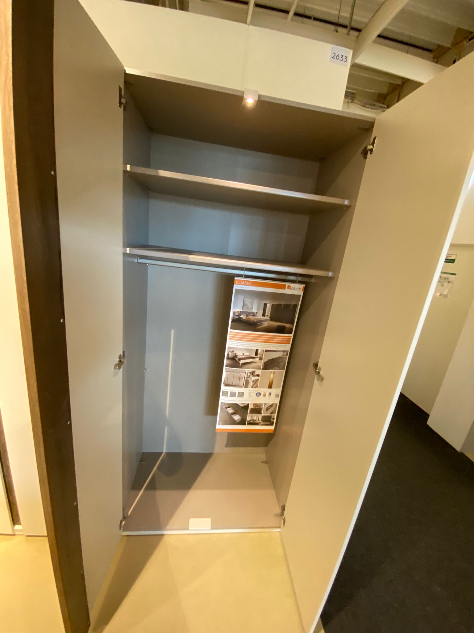 Rauch Möbelwerke Schlafzimmer LUANA in champagner/Abs. Dekor-Druck, Moebel, Schrank