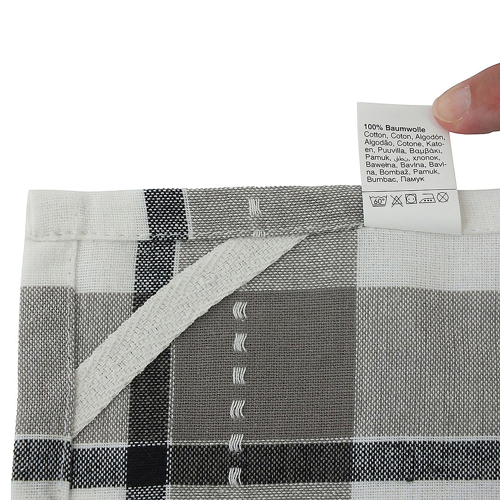 Kela Geschirrtücher PASADO in Farbe taupe