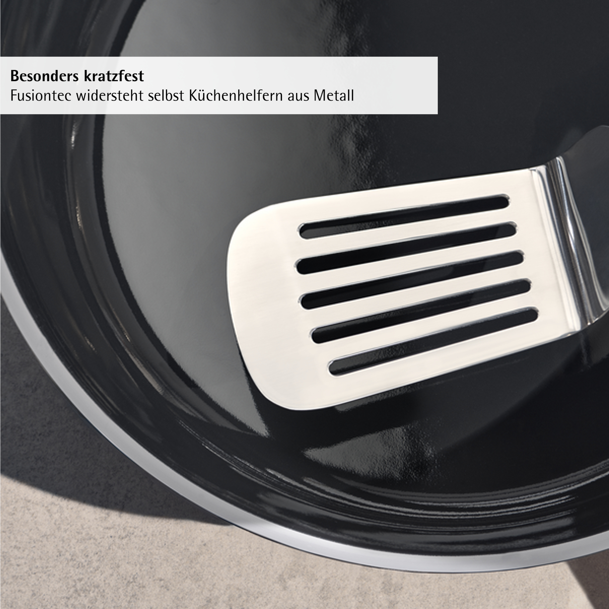 WMF Fusiontec Essential Pro, Topf-Set, 4-teilig, Black in schwarz, Küchenhilfe, Küchenspüle, Metall, Grillpfanne, Becken