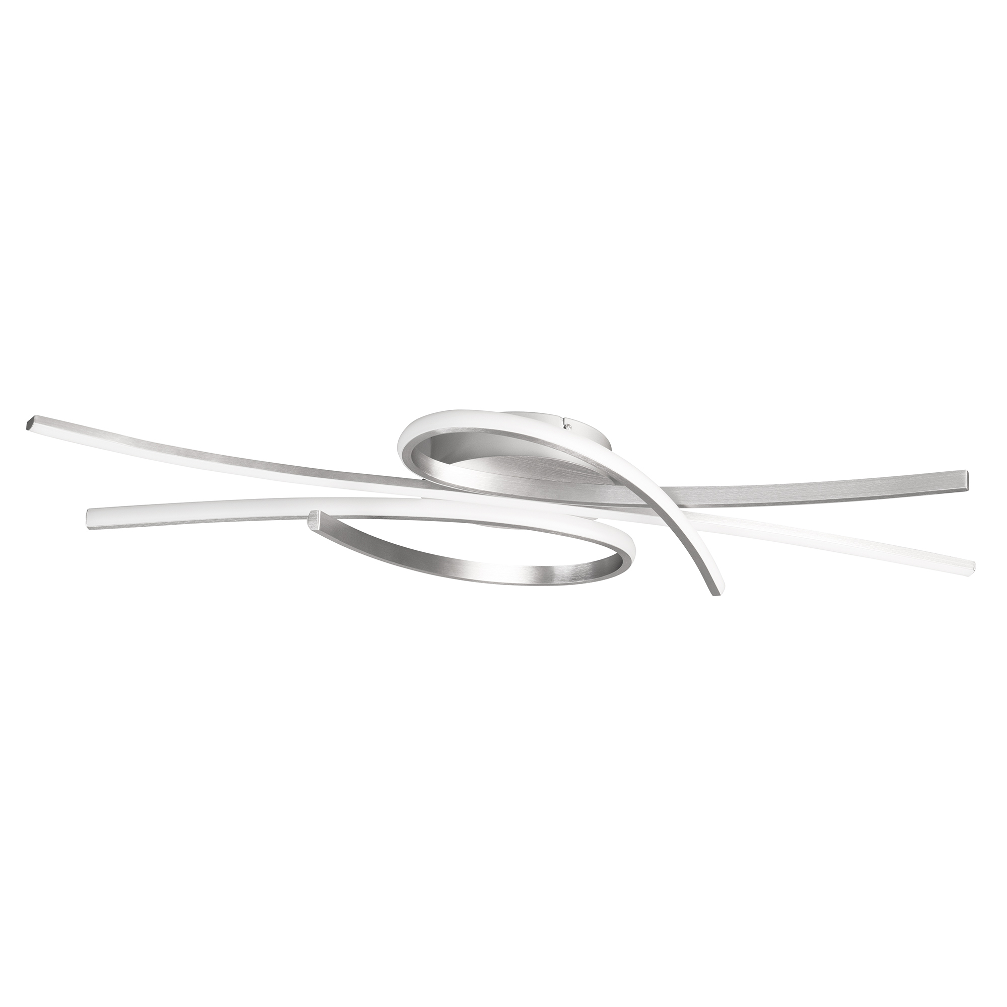 Fischer & Honsel LED-Deckenleuchte BIBA ca. L100 cm in Nickel matt