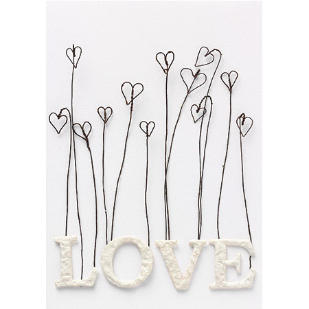 Elemente Karte Love/ Herzen Elemente Karte Love/ Herzen, liebe kunst, herz stengel, karten dekoration, liebe text, minimal skulptur