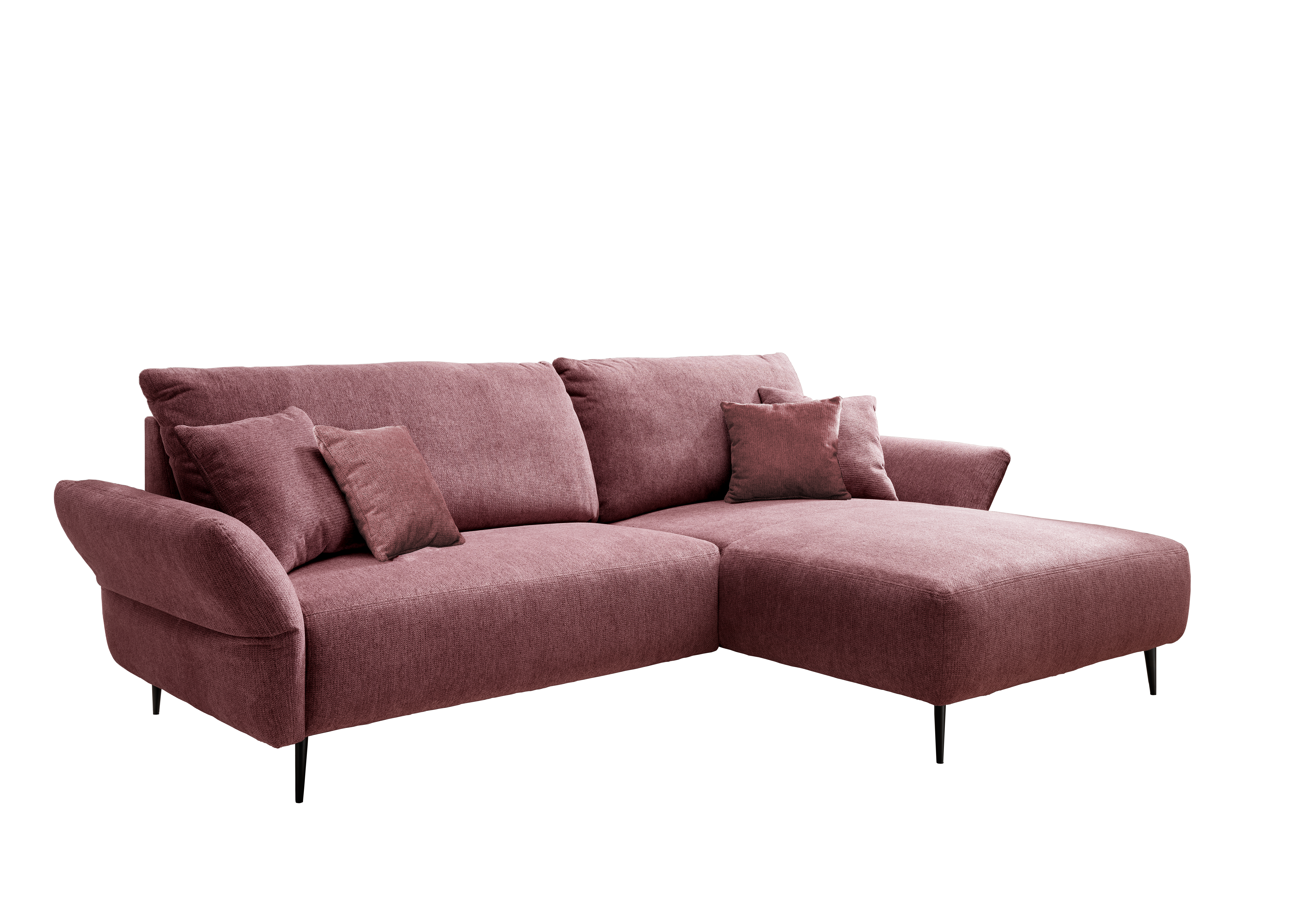 Polstergruppe VANILLA ca. 255x180cm in Corto brombeere