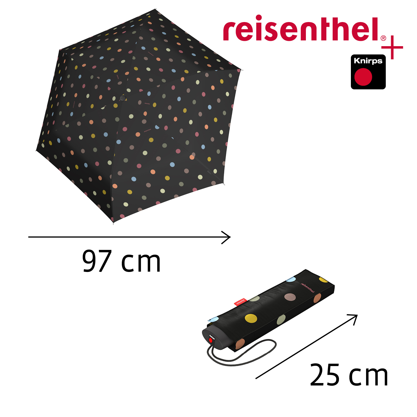 Reisenthel UMBRELLA POCKET MINI in Farbe dots Reisenthel UMBRELLA POCKET MINI in Farbe dots, Baldachin, Regenschirm
