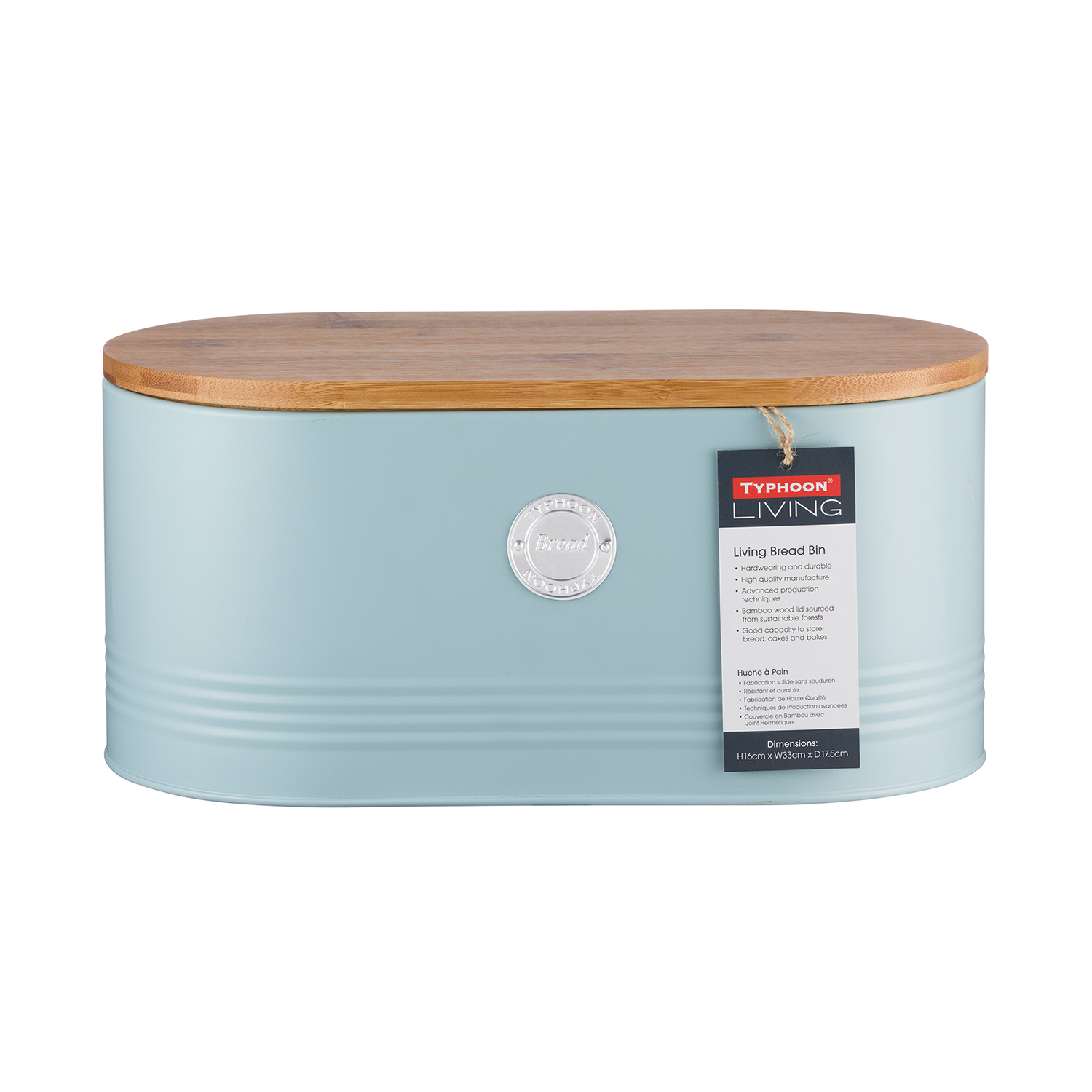 Profino Living - Brotkasten, pastellblau, 7,5 Liter