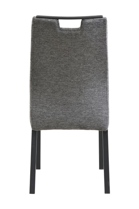 Hela Stuhl ELVAS II S ca. B48 H97 T68 cm in Stoff Brego Anthrazit 28, stuhl, stuhlbezug, polster, stuhllehne, beine aus metall
