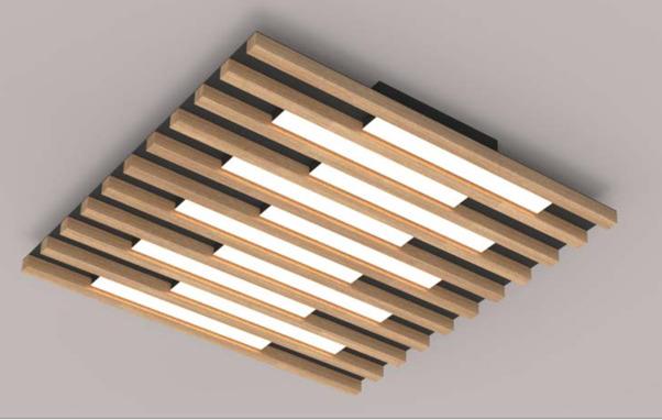 Interliving LED-Deckenleuchte IL9347 INTERLIVING-9347 in Eichenholz, Switch Dimmer Interliving LED-Deckenleuchte IL9347 INTERLIVING-9347 in Eichenholz, Switch Dimmer