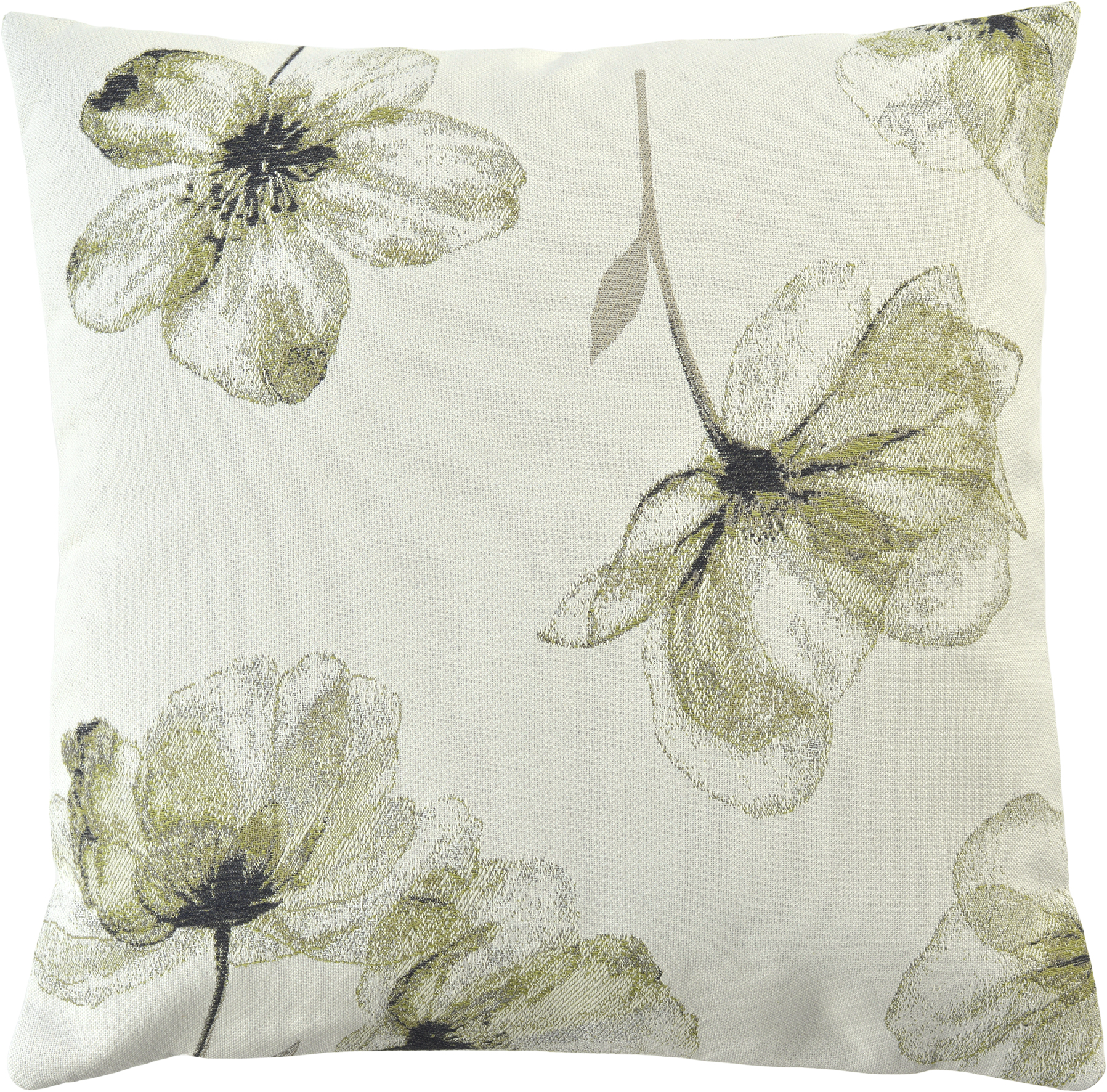 Sander Kissenhülle IMAGO ca. 50x50cm in Farbe olive Sander Kissenhülle IMAGO ca. 50x50cm in Farbe olive, Kissen, Kissenbezug, Blumenmuster, Pflanzenmotiv, Naturfarben