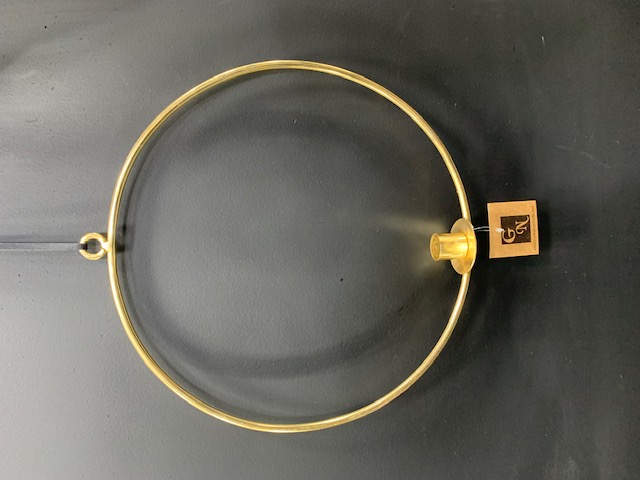 Kerzenhalter Hänger Opus in gold, Reifen