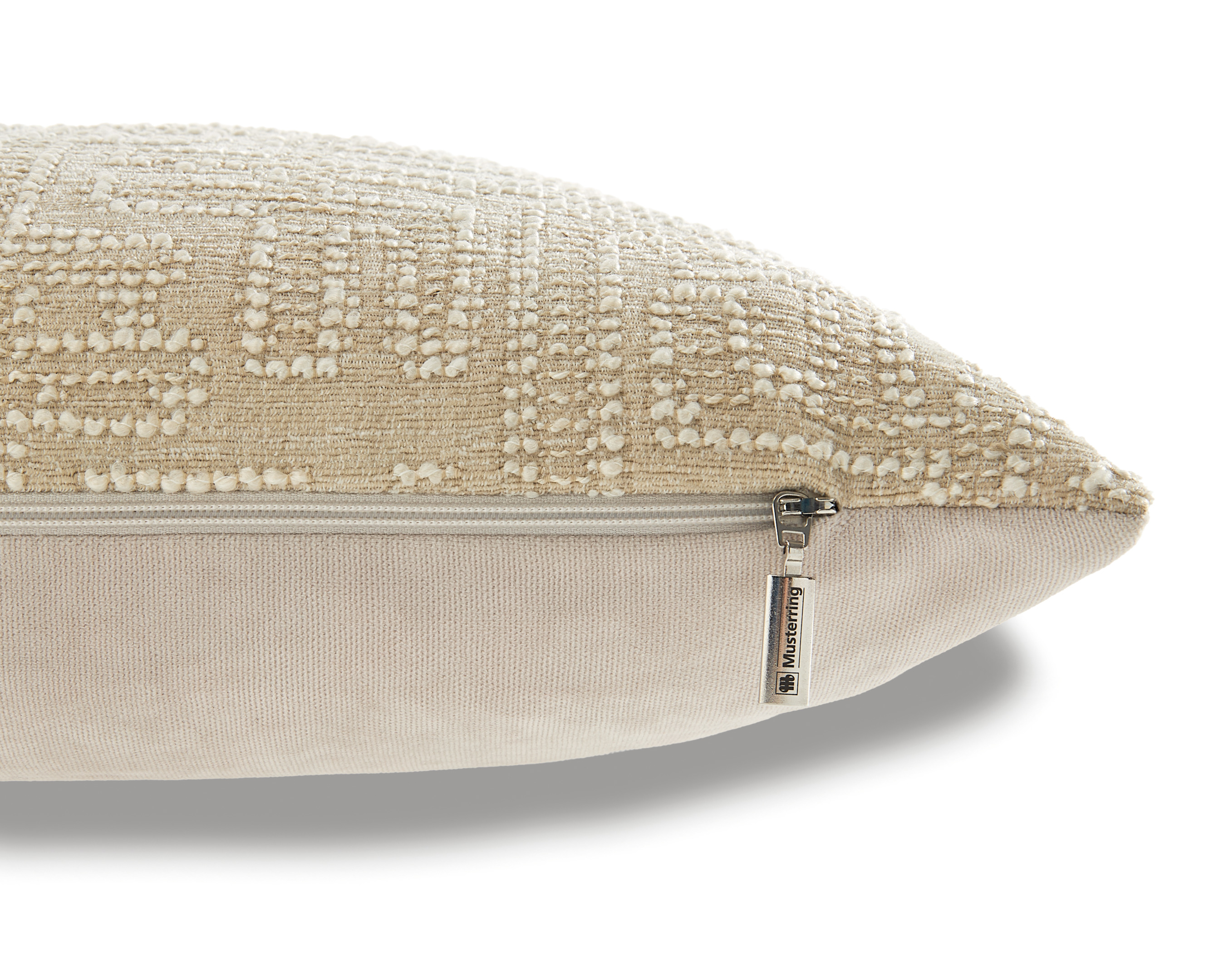 Musterring Zierkissenhülle MR-Twist ca. 45x45cm in Farbe beige, Kissen, Dekoration für Zuhause, Leinen