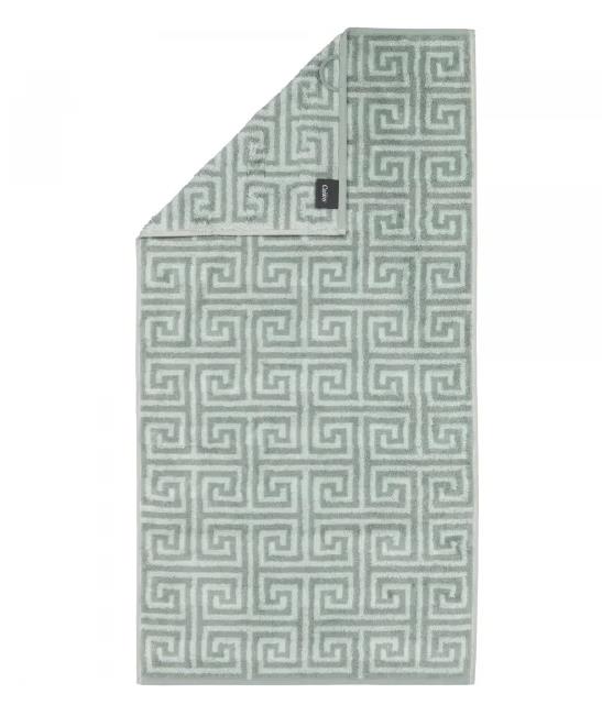 Cawö Handtuch NOBLESSE ELEGANCE 50x100cm in Farbe nordic green, Tuch, Geometrisches Muster, Stoff, Handtuch?, Mantel?