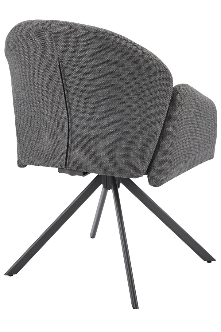 Hela Stuhl HOLLY S ca. B56,5 H84 T61 cm in Stoff Björn grau 52, Sessel, Stuhl, Garnitur, Stoffbezug, Schwarzgrau