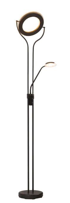 Globo LED-Deckenfluter EBRO 1-flammig in Farbe schwarz matt LED-Deckenfluter EBRO in schwarz matt