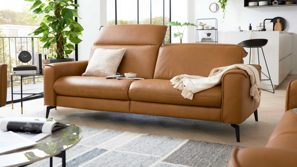 Interliving Sofa 3-sitzig IL 4061 in Leder Cloudy saddle, Moebel, Couch, Stuhl, Inneneinrichtung