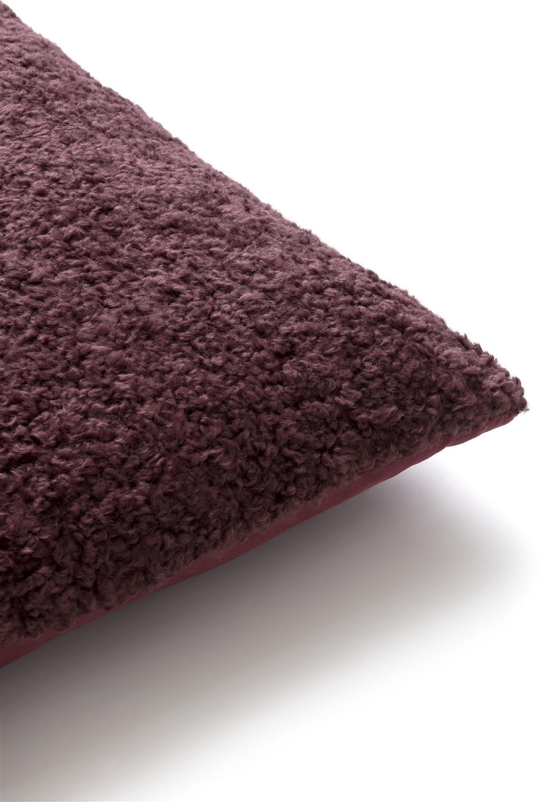 Coco Maison Kissen TEDDY ca. B45 T45 cm in Stoff bordeaux