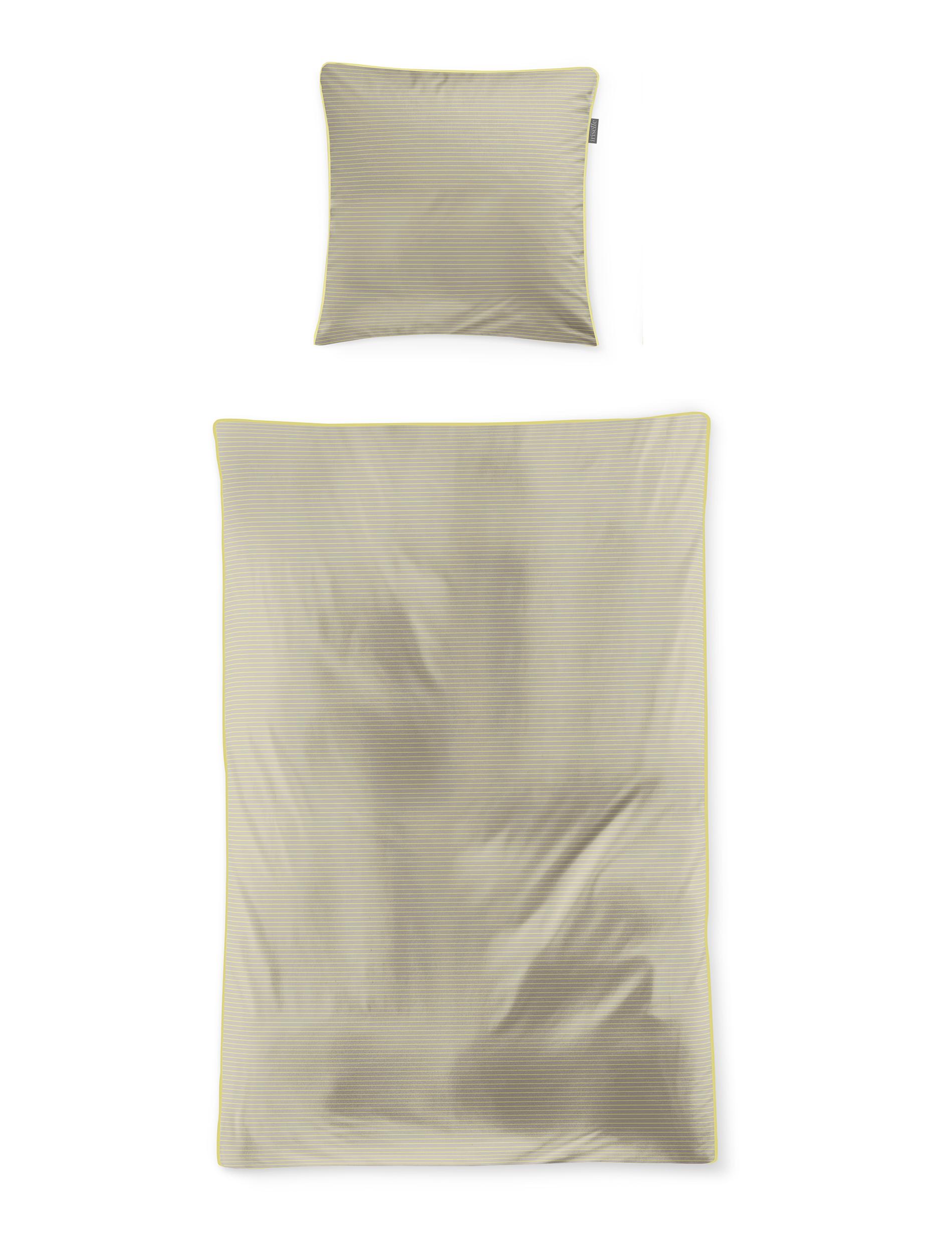 Irisette Mako-Satin Bettwäsche TOKIO ca. 155x220cm in Farbe gelb