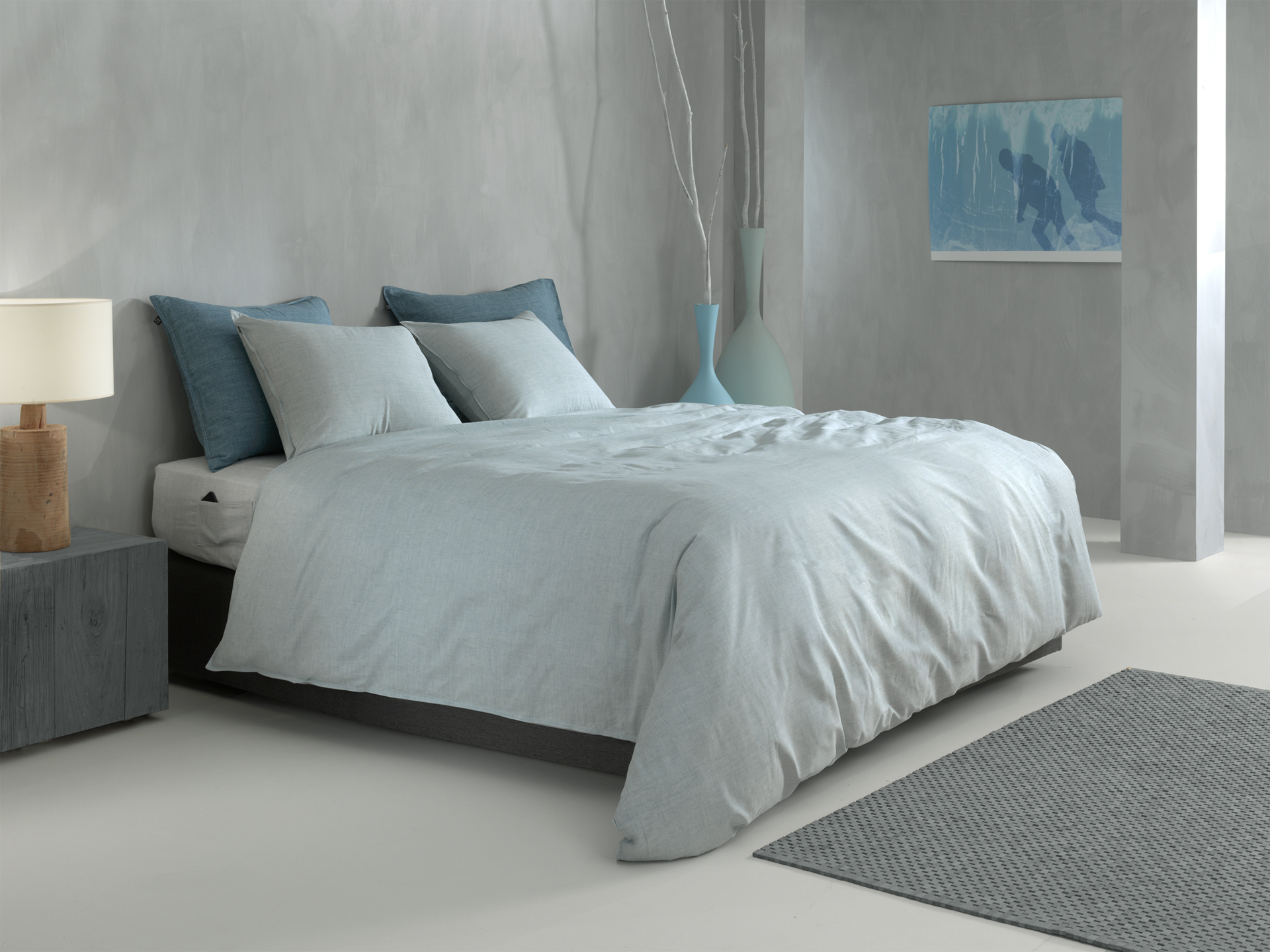Heckettlane Bettwäsche ca. 135x200cm in Farbe Mint-Green