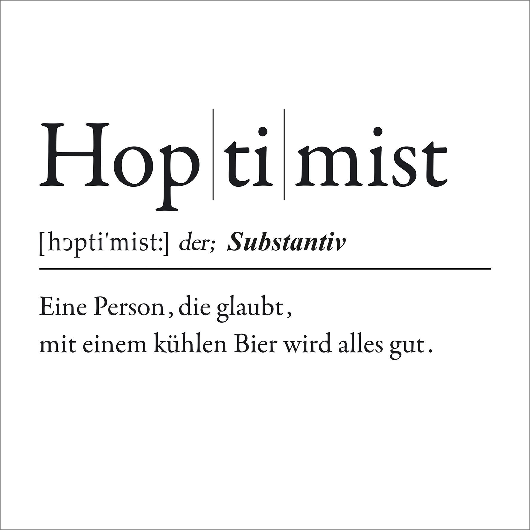PRO ART Canvas-Art Junges Wohnen 40x40cm Hoptimist
