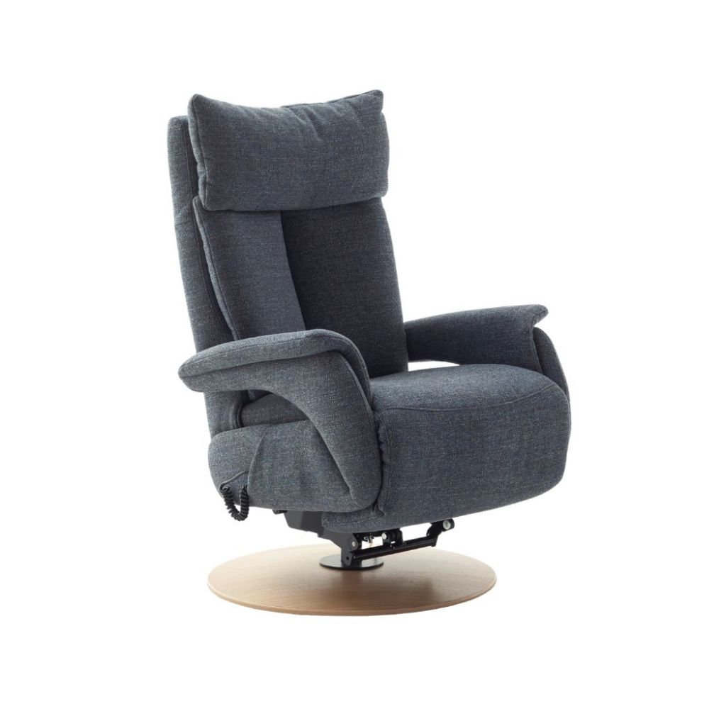 SCHÖNER WOHNEN-Kollektion Relaxsessel IMPULS LAZYLINE in Stoff Amsterdam blau/grau