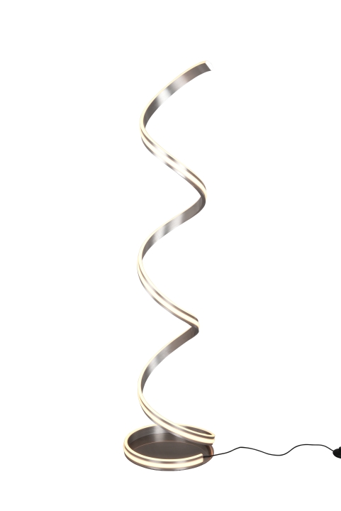 Trio LED-Stehleuchte NURIA in Nickel matt