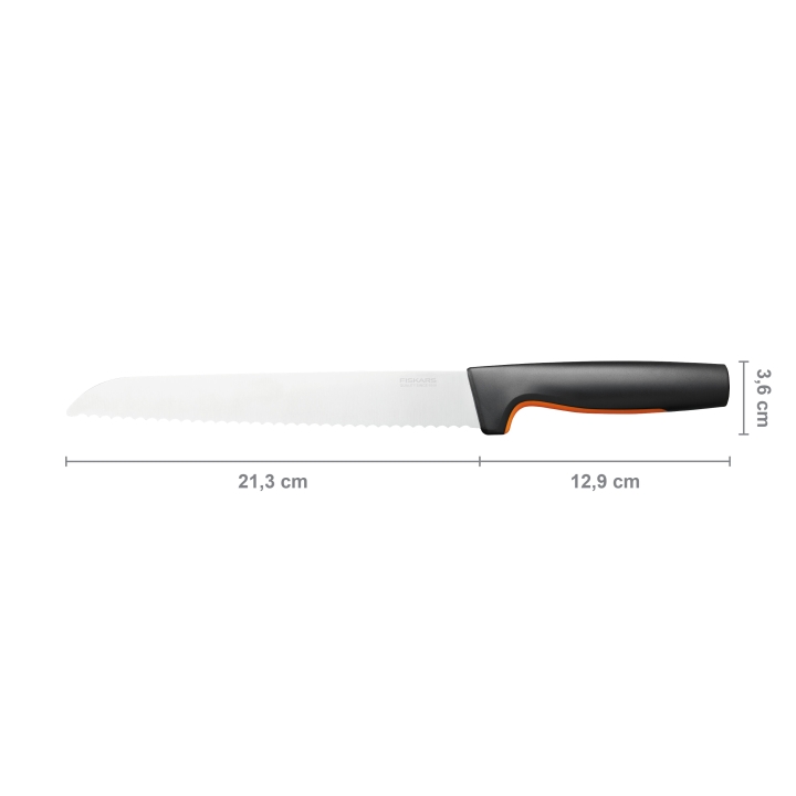 Fiskars Brotmesser FUNCTIONAL FORM 41cm in Farbe Black/Orange