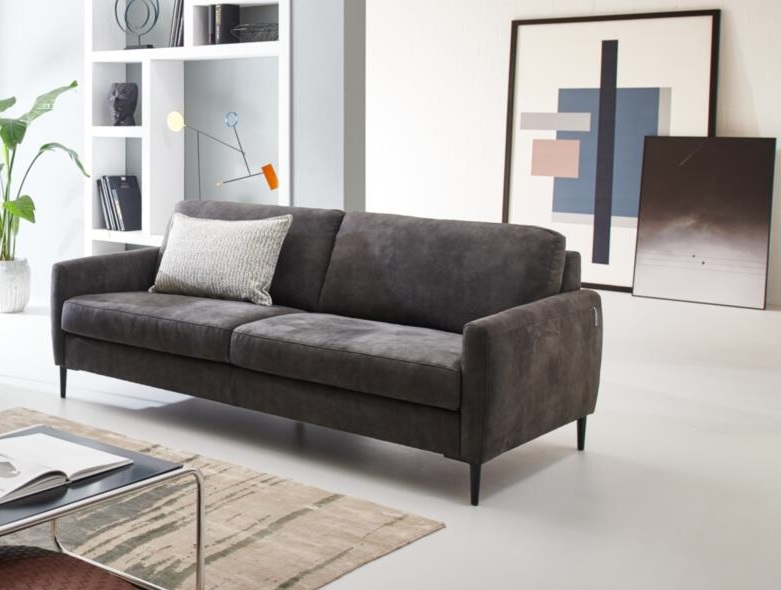 W. Schillig Sofa 2-sitzig groß ALEXX ca. 176cm in Stoff anthrazit