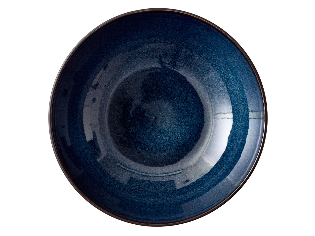 BITZ Salatschüssel 30 cm in Farbe schwarz/dunkelblau