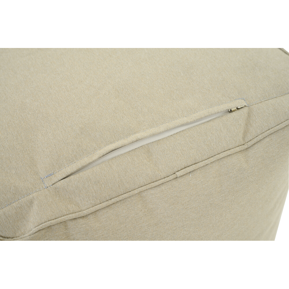 Gautzsch Sitz-Fusshocker INTEGRAL ca 48x46x46 cm in Stoff walnut, wetterfest