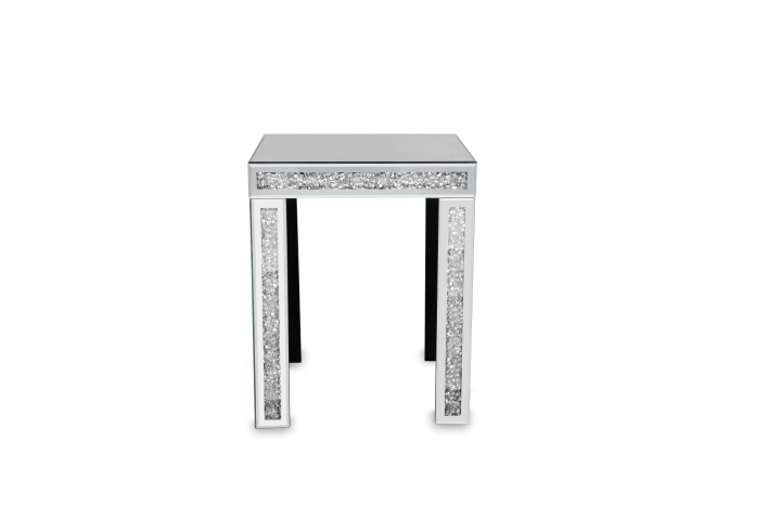 Beistelltisch ZOE ca. B40 H50 cm in Farbe Silber Beistelltisch ZOE ca. B40 H50 cm in Farbe Silber