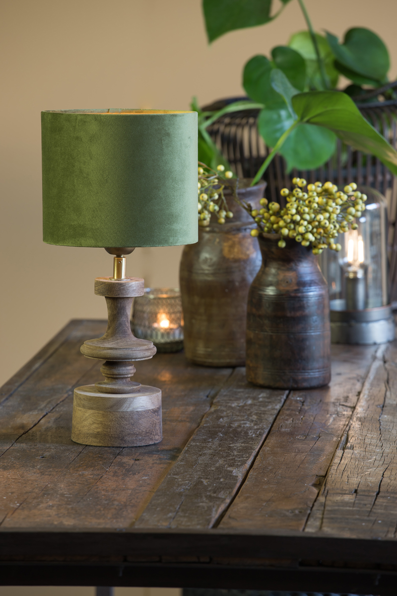 Light & Living Lampenschirm Zylinder VELOURS in ca. 20-20-15cm