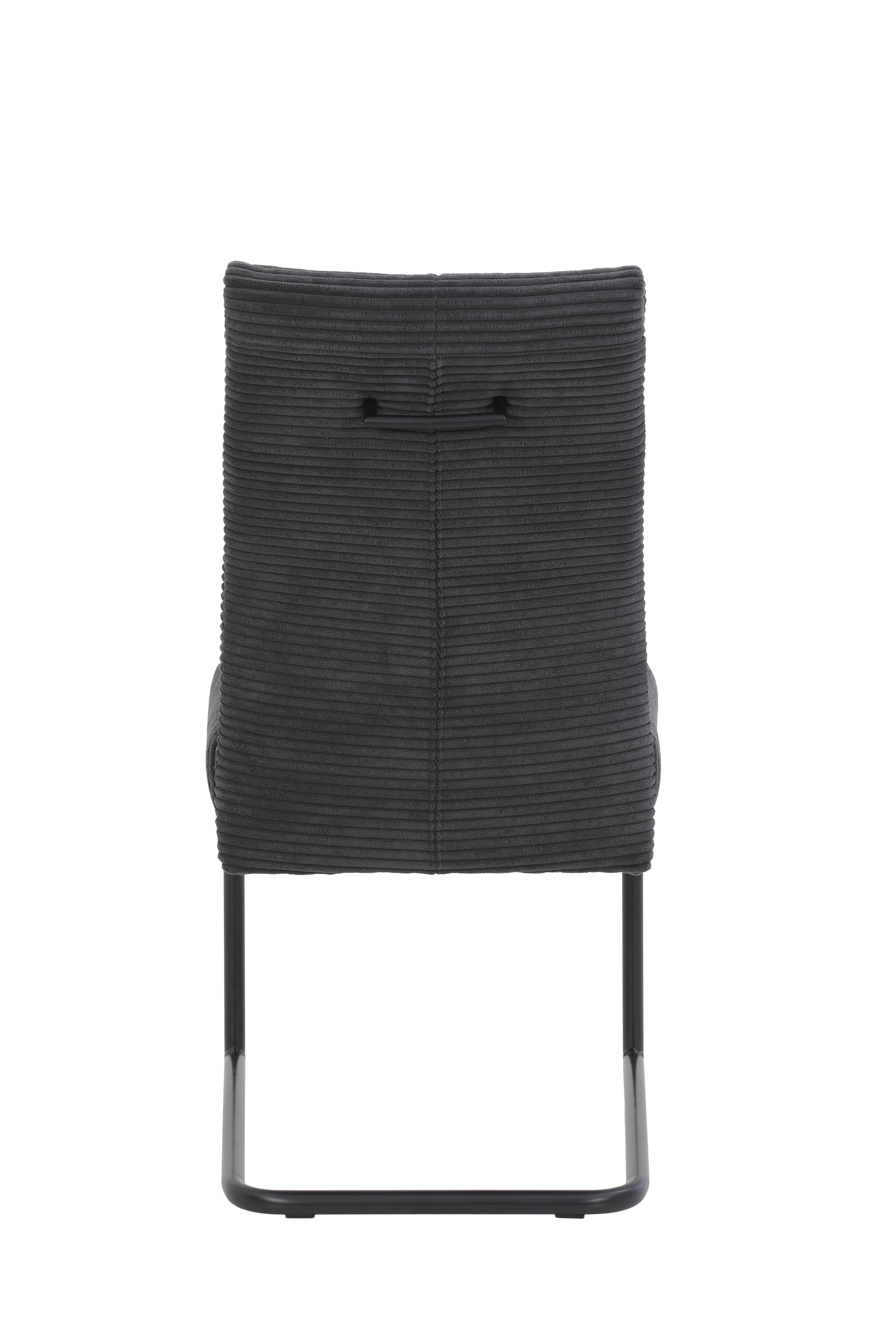 Schwingstuhl ca. B50 H99 T65 cm in 28 Breitcord quer anthrazit