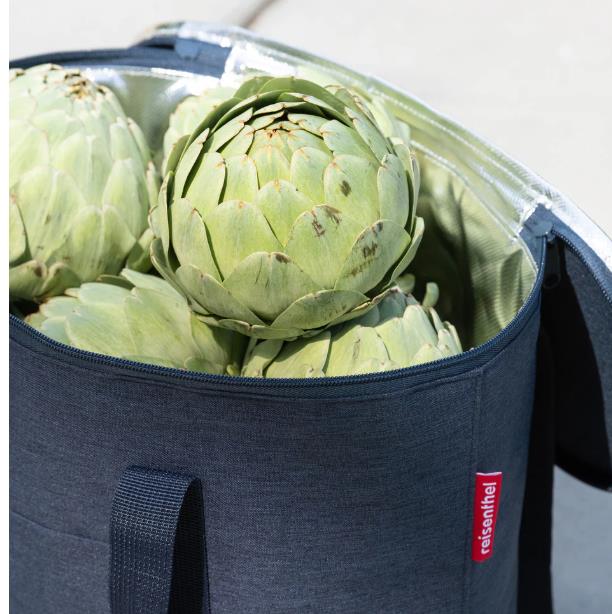  THERMOSHOPPER in Farbe twist navy, Artischocken, Artischocke, Korb, Tragetasche, grüne Farbe