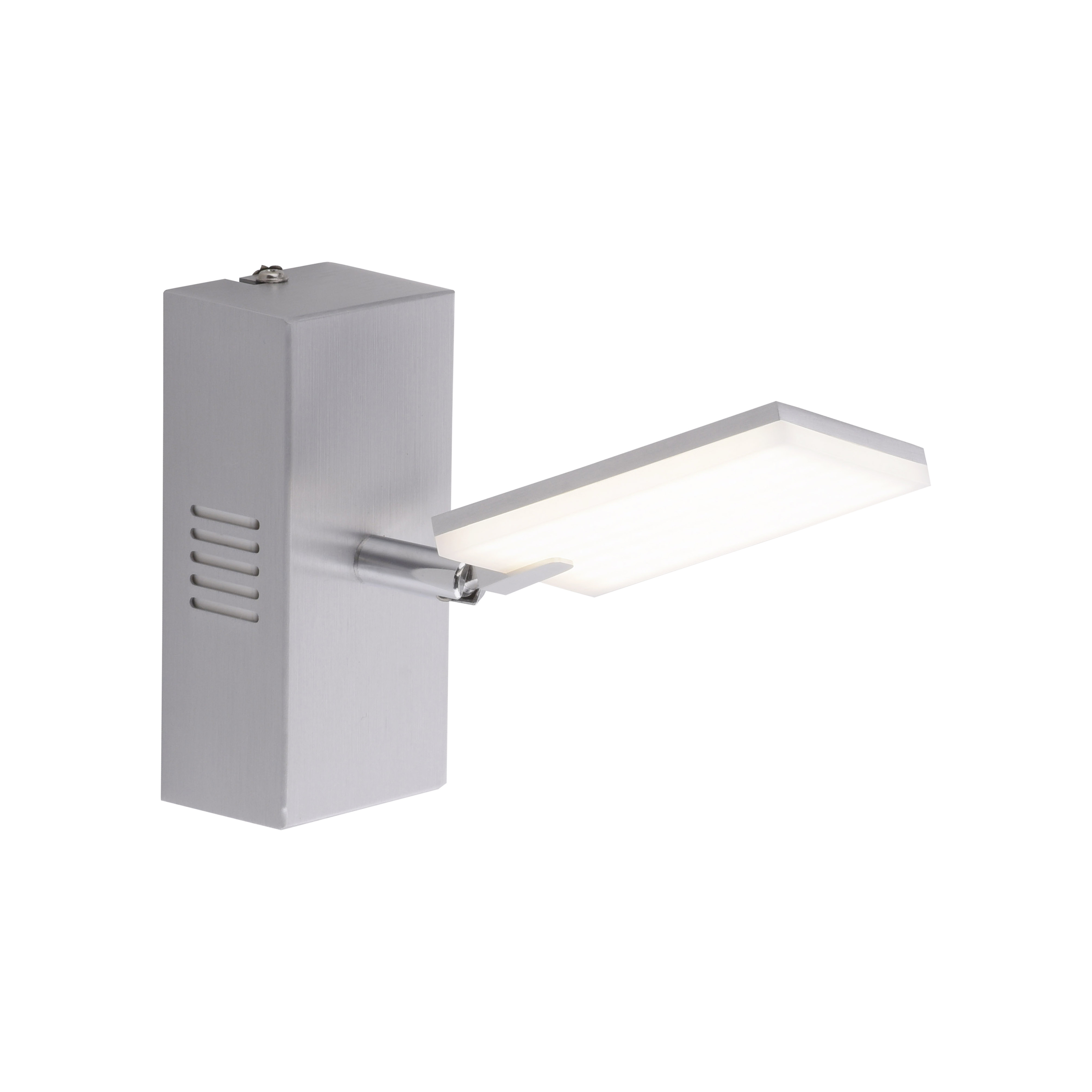Paul Neuhaus LED-Wandleuchte PURE MIRA 1-flammig in Farbe aluminium, Wandleuchte, Außenlampe, LED-Lampe, Aluminium, Kachelreflex