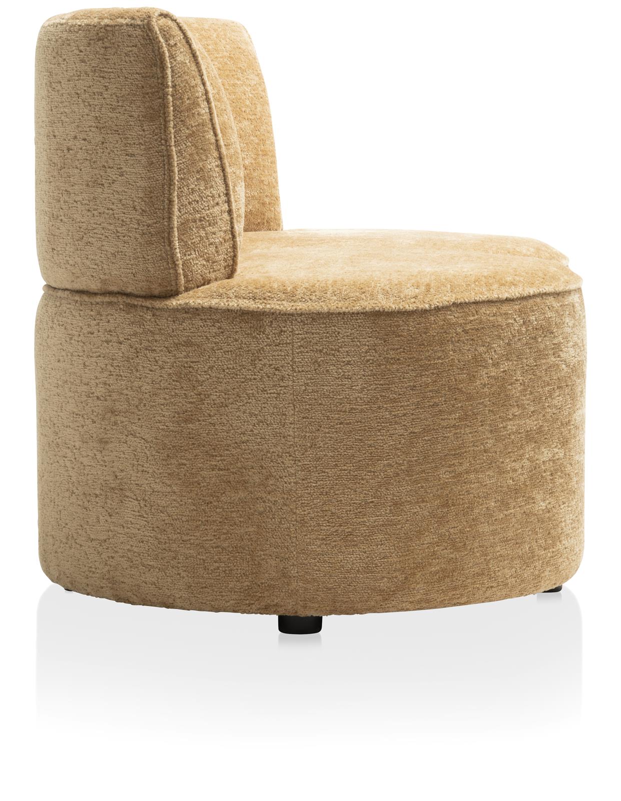 Coco Maison Sofa 2-sitzer COCO MAISON ca. B120 H74 T71 cm in Stoff oker