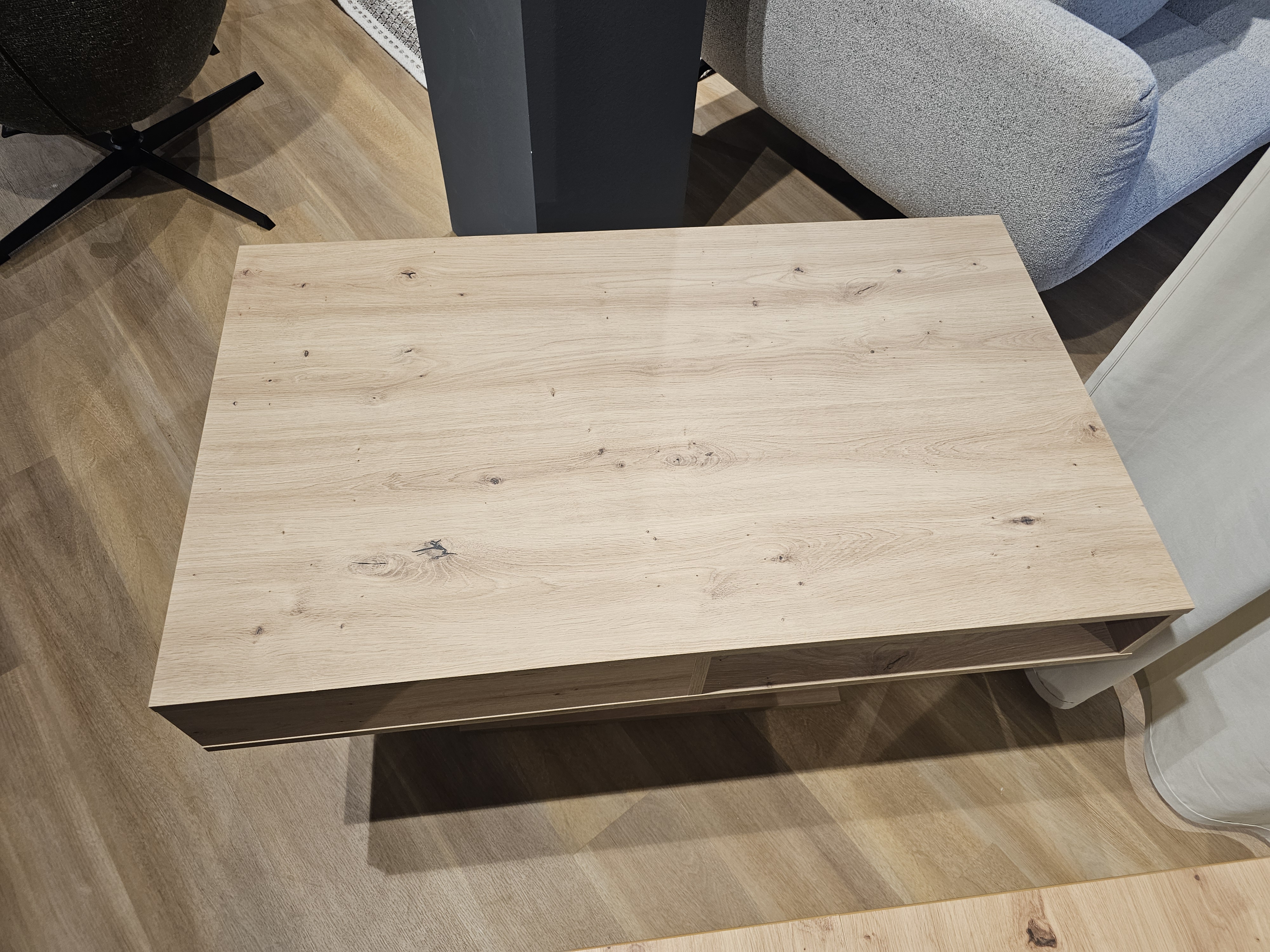 Couchtisch CORTADO in Artisan Eiche, Holz, Tisch, Platte, Naturholz, Holzmaserung