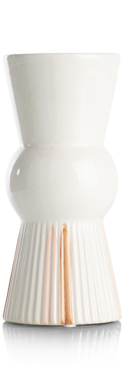 Coco Maison Vase NORA ca. B12 H26 T16 cm in Keramik orange, braun mehrfbg.