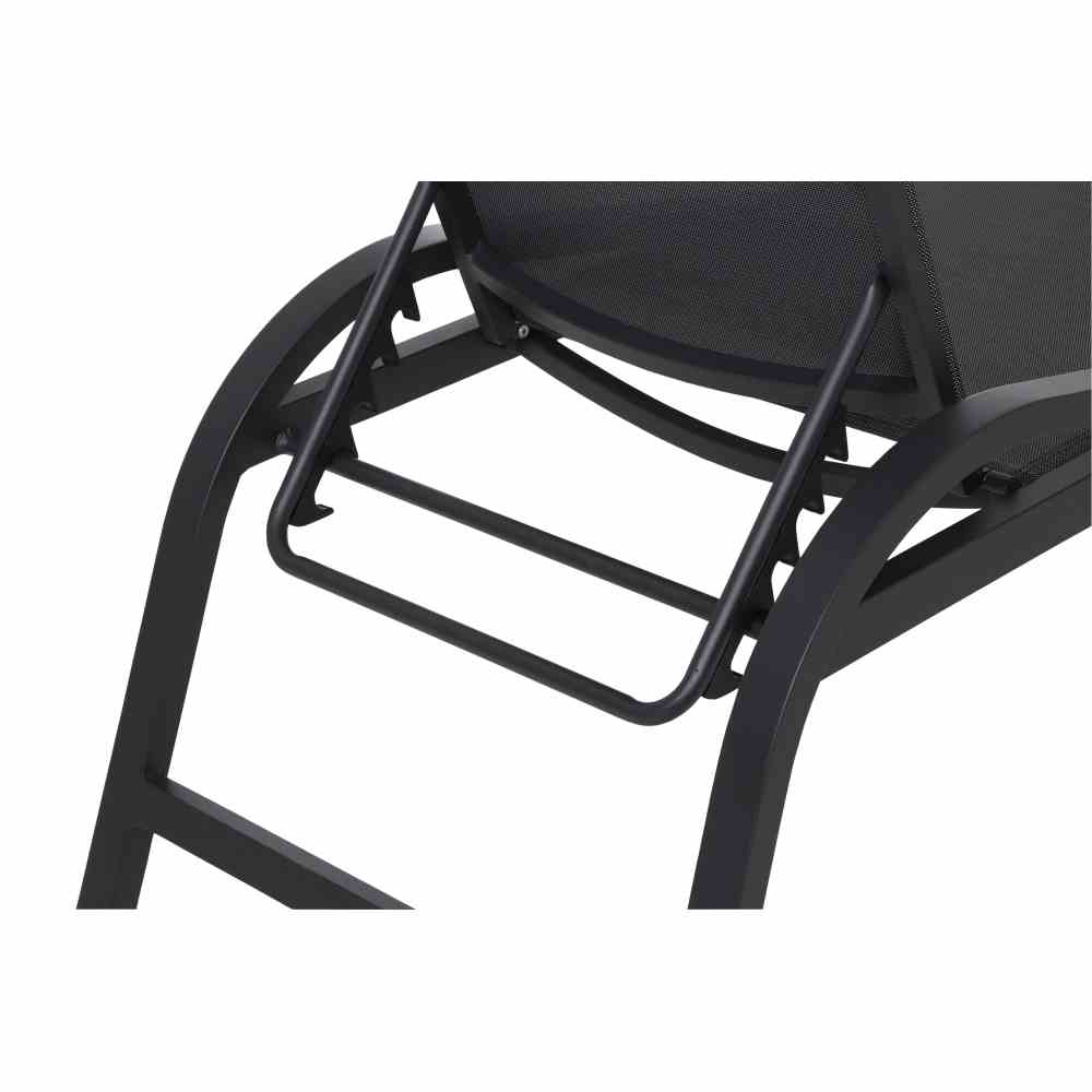 Rollliege MILOS ca. L71 H118 B195 cm in Alu matt anthrazit, Moebel, Krippe, Babybett, Stuhl