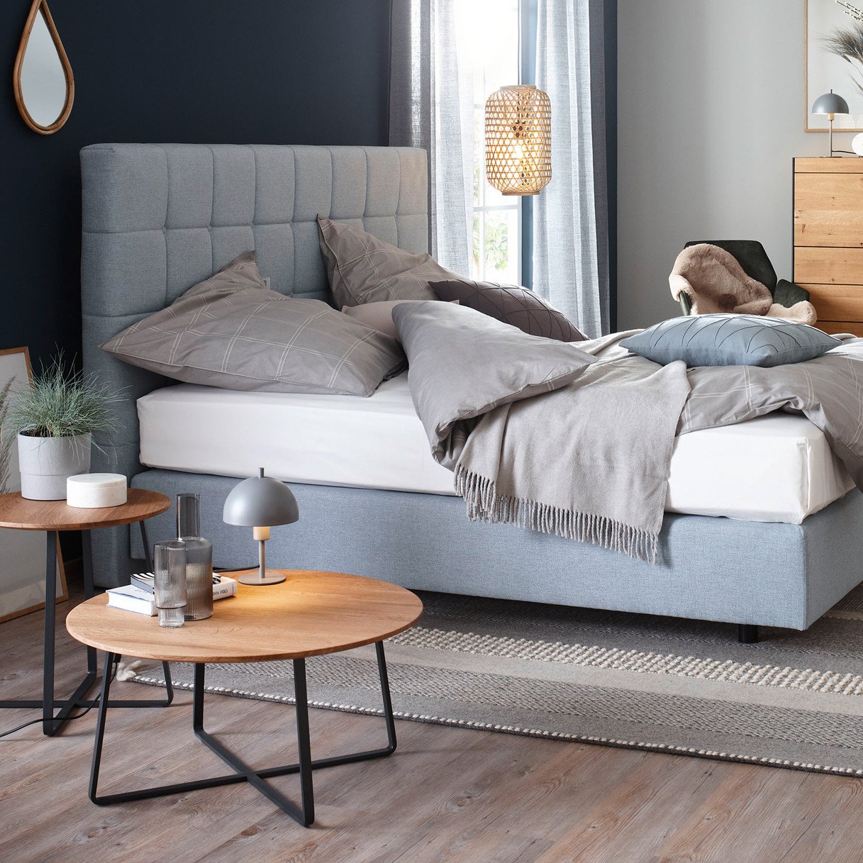 SCHÖNER WOHNEN-Kollektion Couchtisch D70 cm YORIS in Kerneiche Umato gebürstet