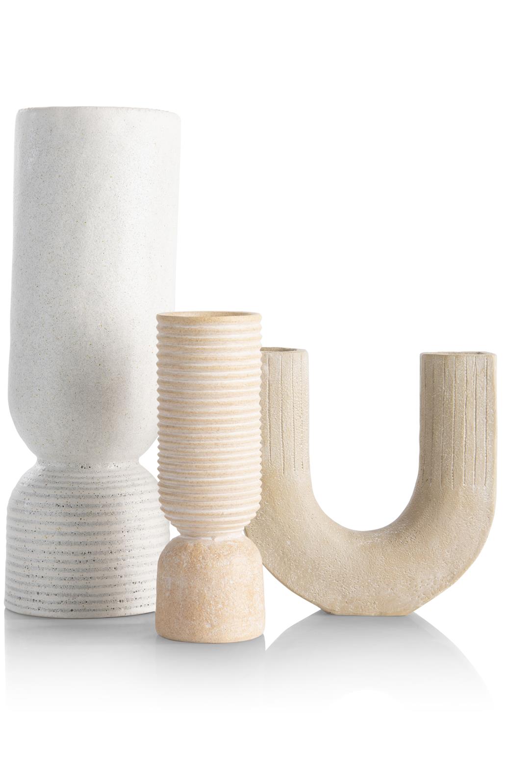 Coco Maison Vase NOVA ca. B7 H19 T7 cm in Polyresin taupe,orange