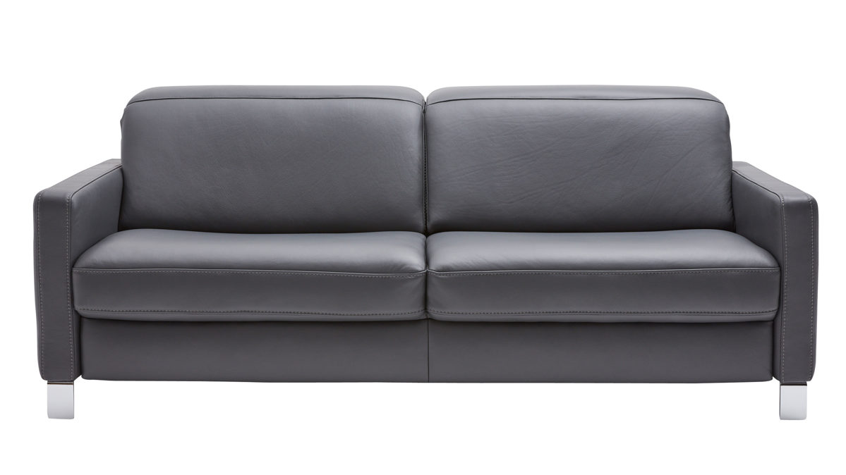 Interliving Sofa 3-sitzig IL 4054 in Leder Credo anthrazit, Couch, Mobiliar, Kissen, Dekoration für Zuhause