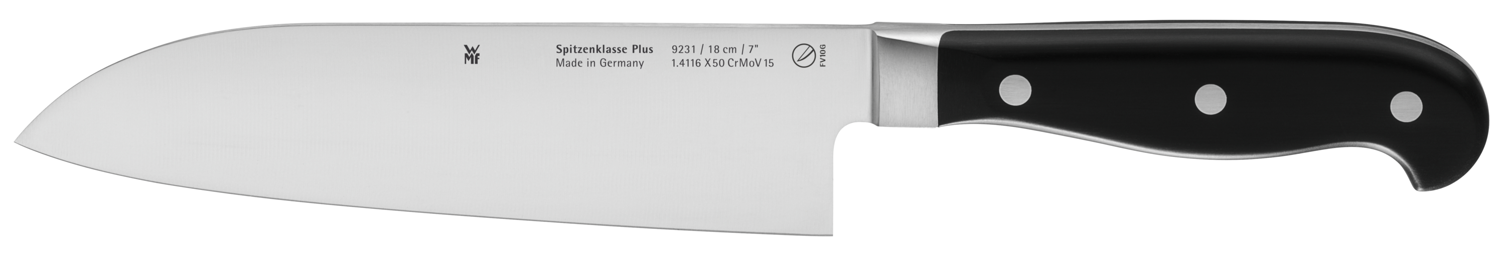 WMF Spitzenklasse Plus Santokumesser in schwarz/Edelstahl