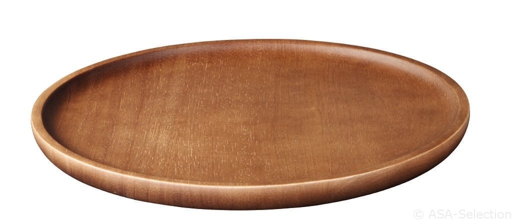 ASA Selection Holzteller Wood in Farbe braun